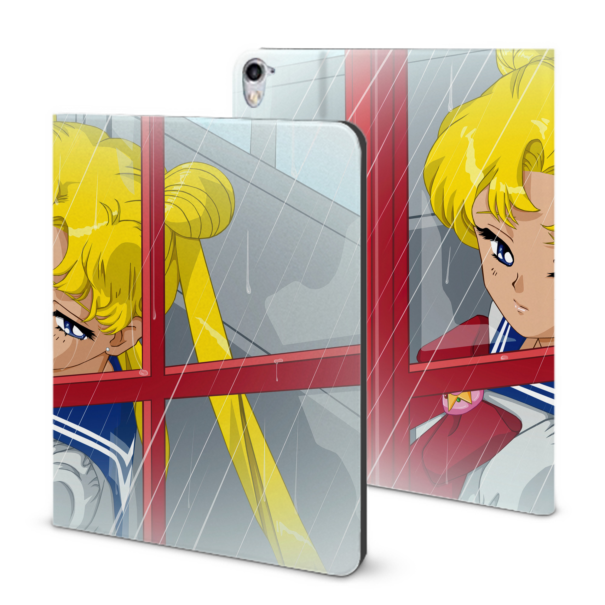（画像用） 美少女戦士セーラームーン Sailor Moon IPad ケース ブック型 PUレザー TPU 耐衝撃 軽量 薄型 ペン収納なし 全面保護 IPad 各モデル対応